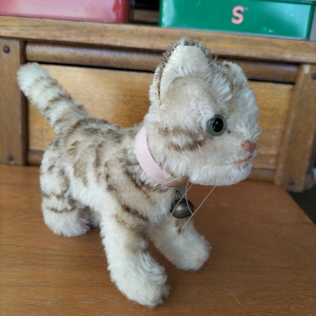 ビンテージ　シュタイフ　Tapsy 猫　トラ猫