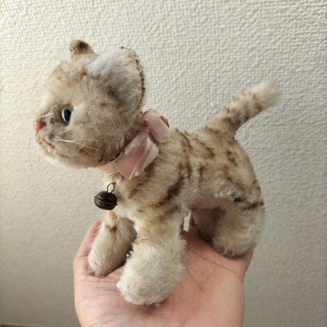 ビンテージ　シュタイフ　Tapsy 猫　トラ猫
