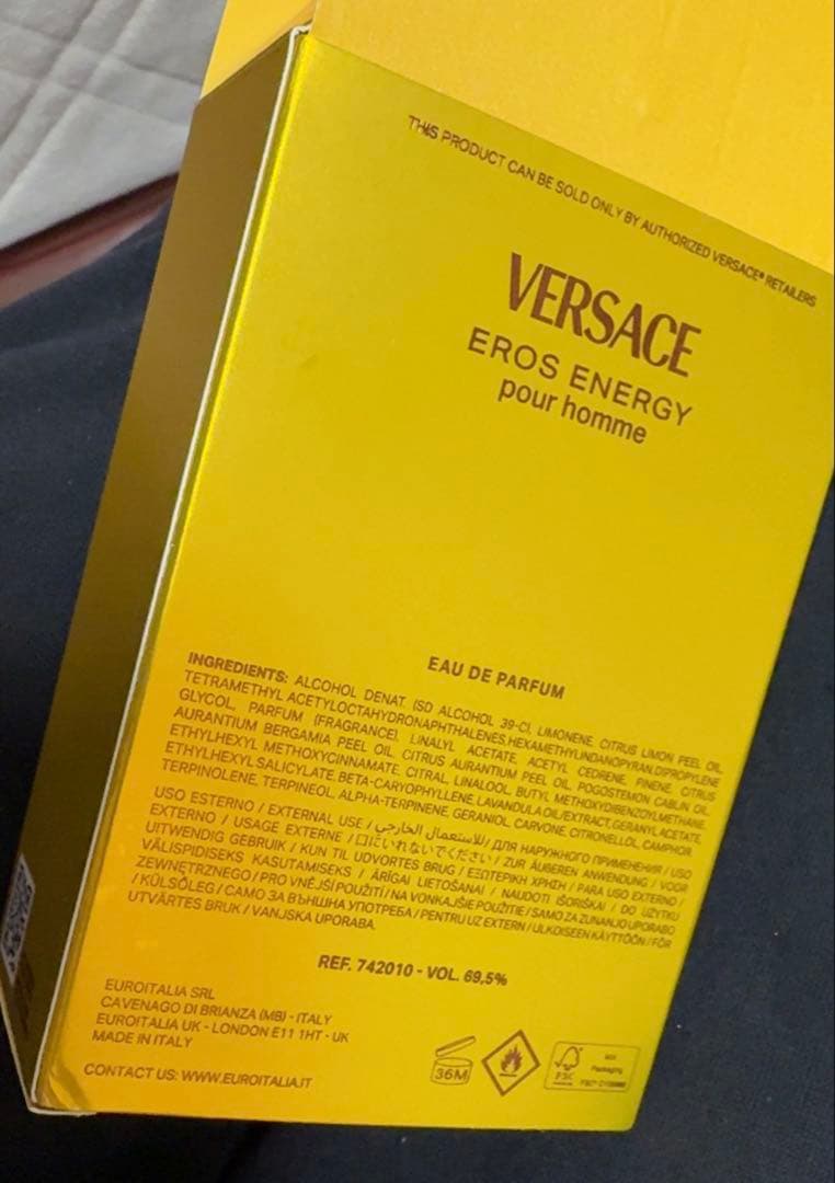 香水(男性用) VERSACE EROS ENERGY pour homme 100ml