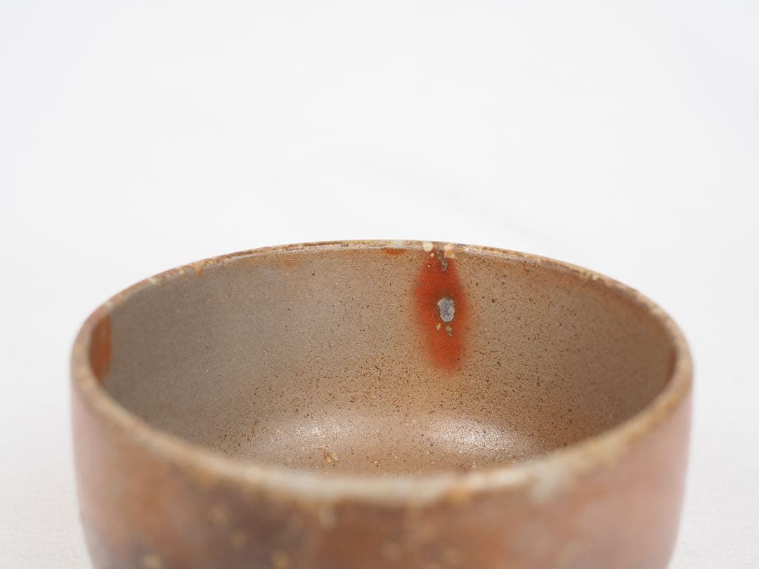 古作 備前焼 木村長十郎友敬 茶碗 2客 茶道具 抹茶碗 共箱