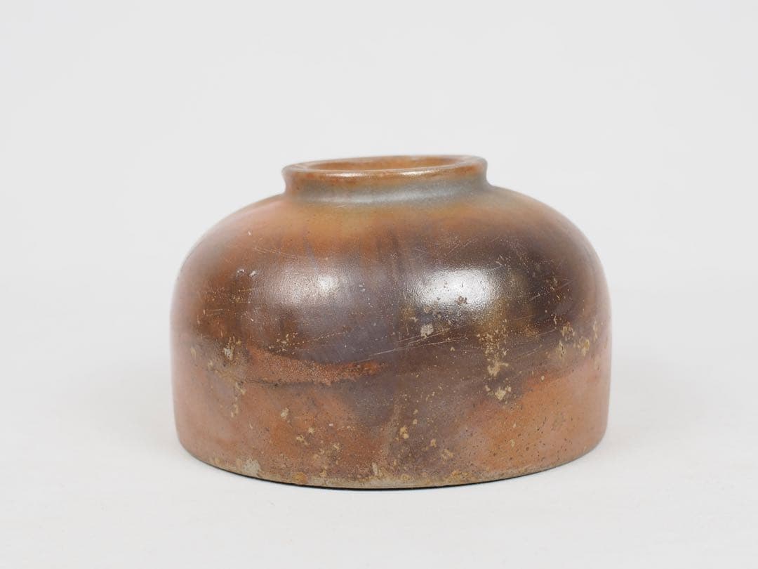 古作 備前焼 木村長十郎友敬 茶碗 2客 茶道具 抹茶碗 共箱