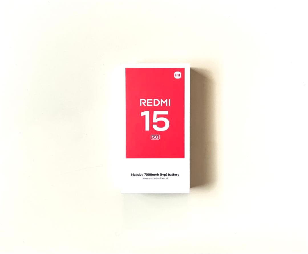 【未開封】 Redmi 15 5G 4G/128GB ミッドナイトブラック
