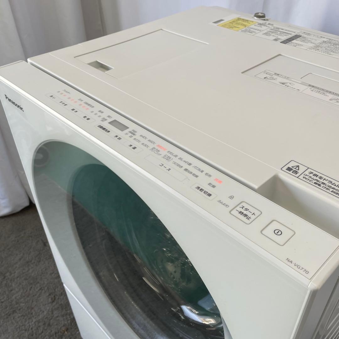 K431⭕️ドラム式洗濯機　パナソニック　乾燥 7キロ　綺麗　中古　安い　設置無料