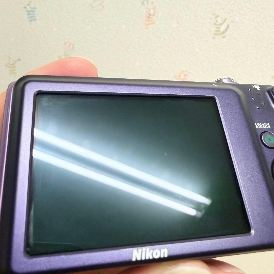Nikon ニコン クールピクス S3500 デジカメ コンデジ パープル 紫