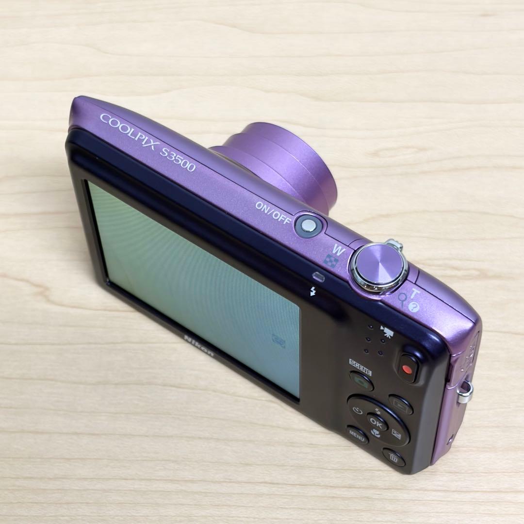 Nikon ニコン クールピクス S3500 デジカメ コンデジ パープル 紫