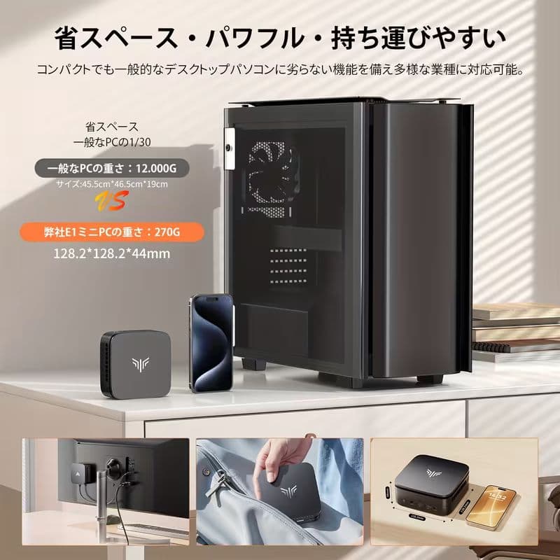 【新品未使用】NiPoGi ミニPC AMD Ryzen 4300U