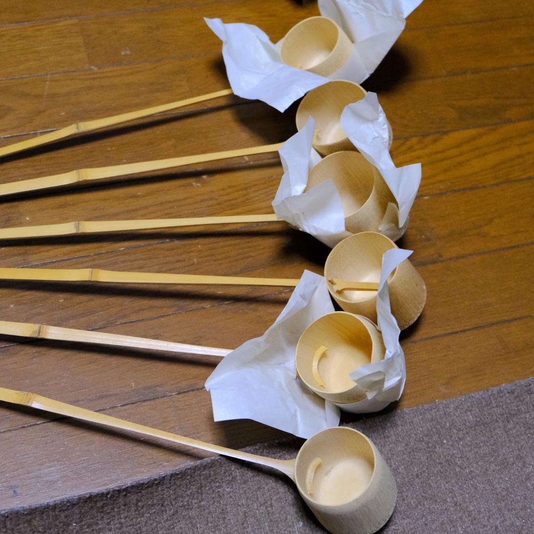 竹製 茶道具 柄杓 ６本セット
