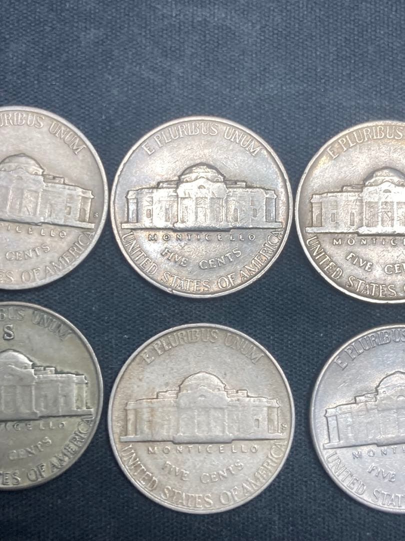 ジェファーソン 銀貨　jefferson silver coin 1940年代②