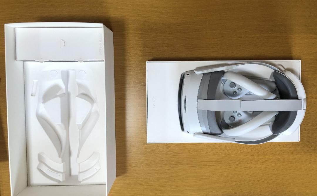PICO4 128GB VRヘッドセット（付属品完備）+5mリンクケーブル等