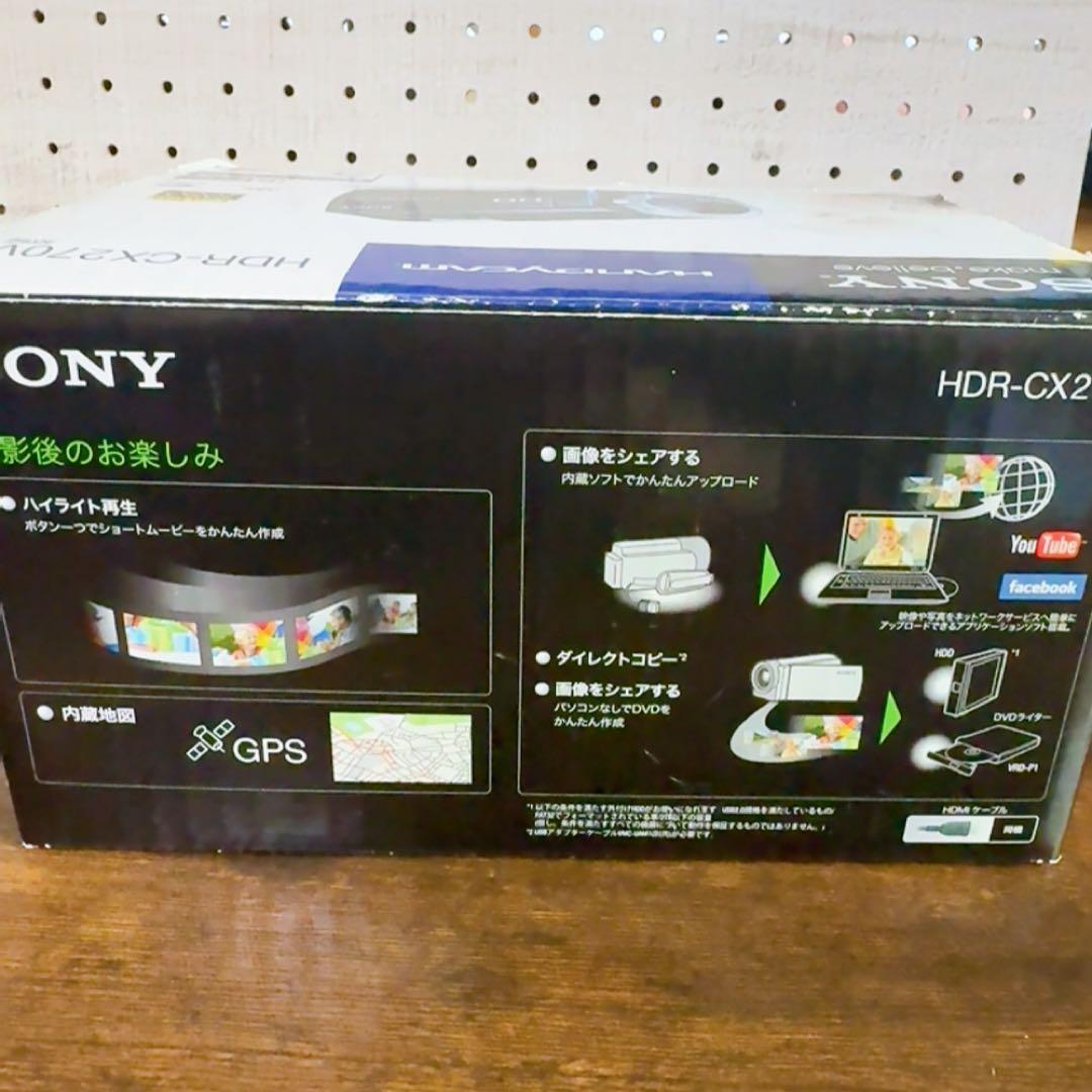 SONY ハンディカム 本体 ブラック HDR-CX270V