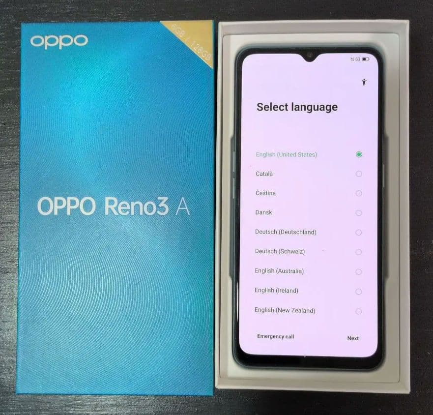 イブ【美品・初期化済】OPPO Reno3 A ホワイト SIMフリー