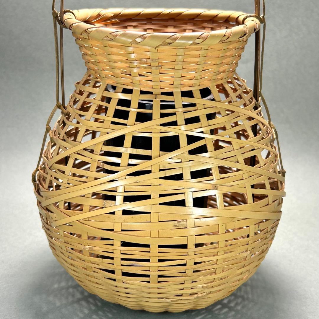 花籠　『那吉野籠　即中斎好写』　竹籠　花入　籠花入　お茶道具　茶道　工芸品