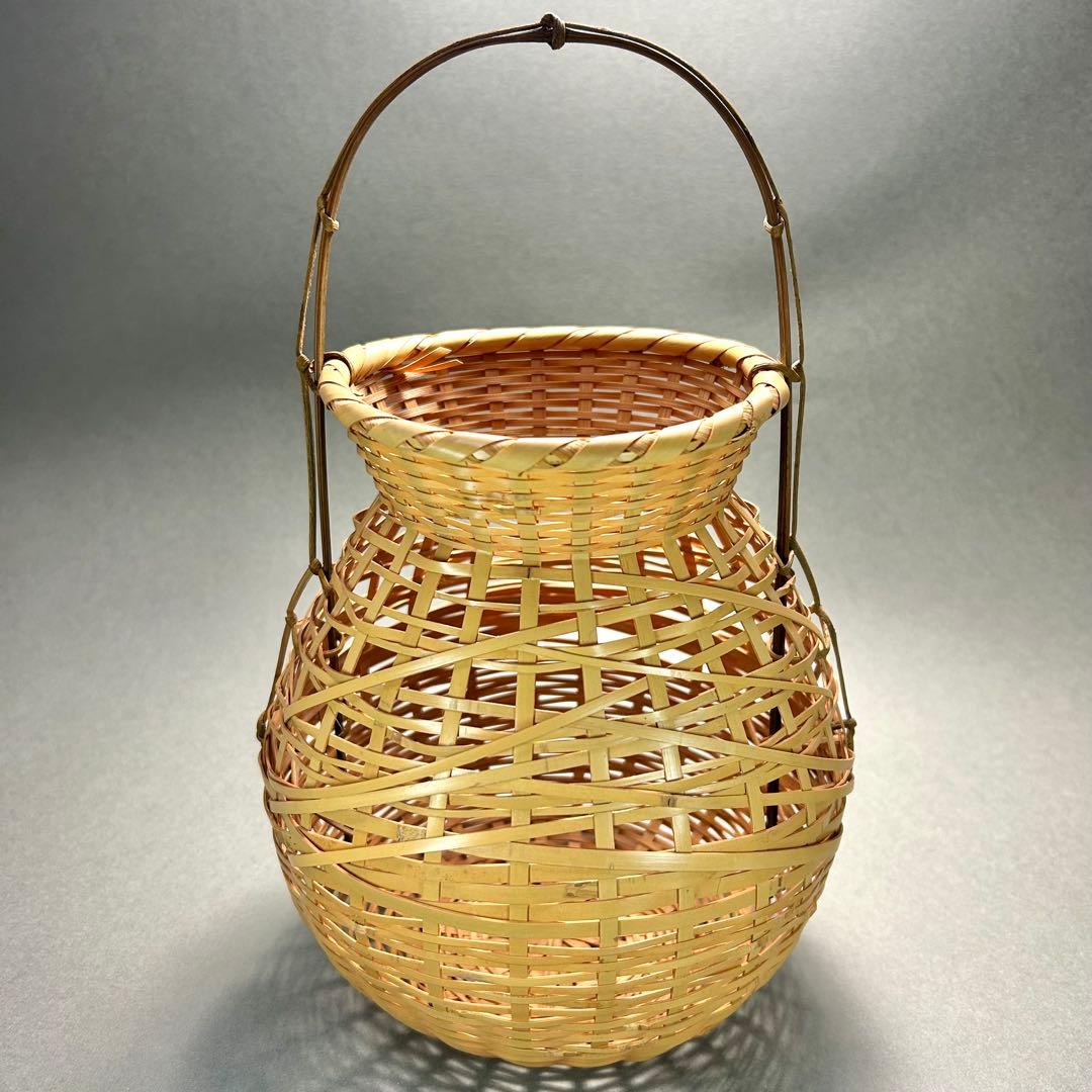 花籠　『那吉野籠　即中斎好写』　竹籠　花入　籠花入　お茶道具　茶道　工芸品