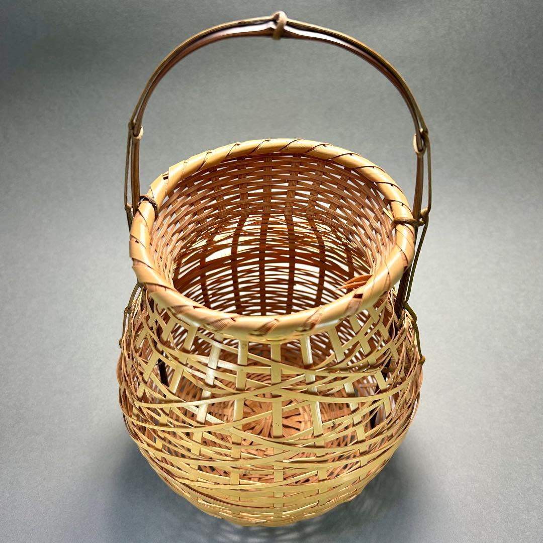 花籠　『那吉野籠　即中斎好写』　竹籠　花入　籠花入　お茶道具　茶道　工芸品