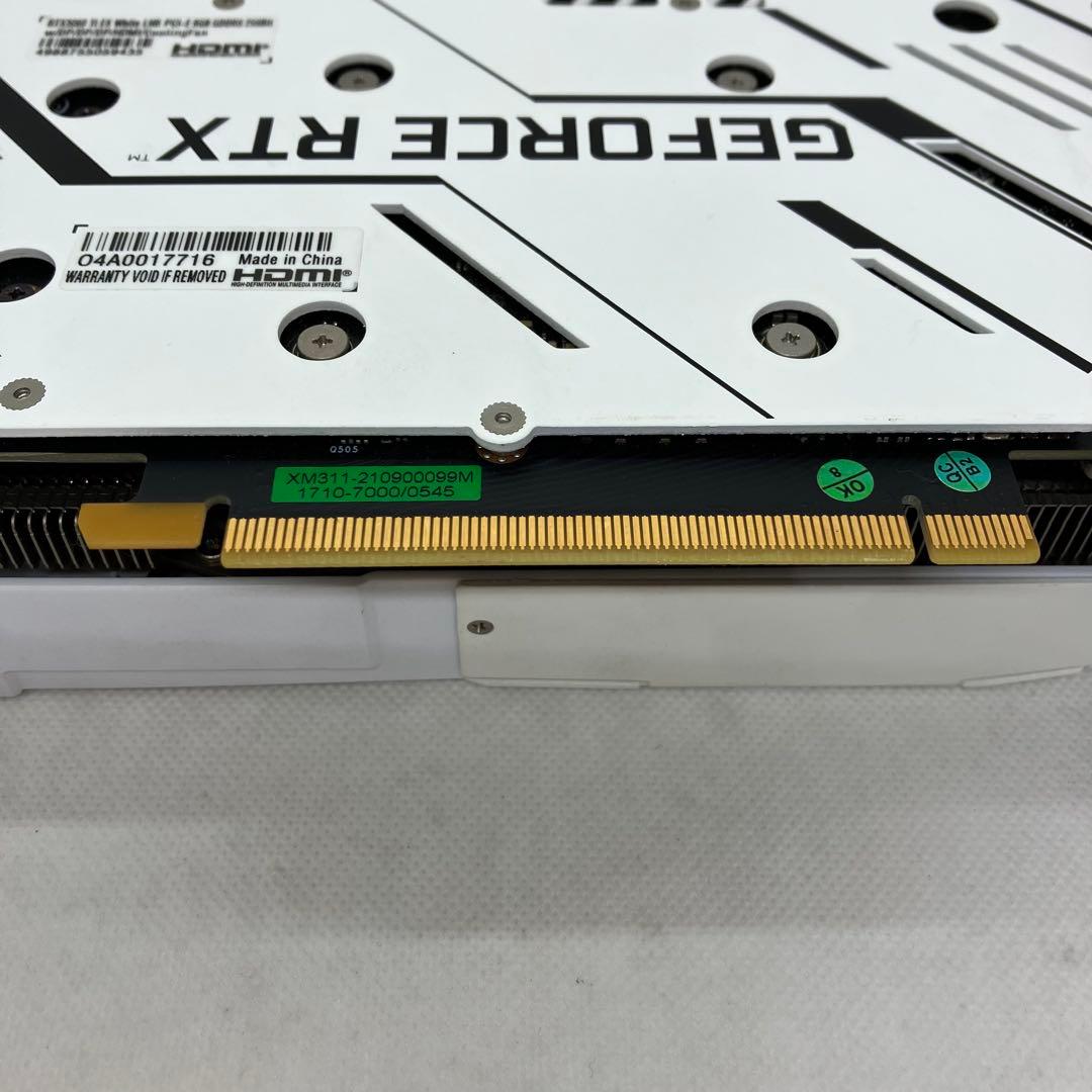 グラフィックボード・グラボ・ビデオカード GALAKURO GK-RTX3060Ti-E8GB/WHITE/LHR 165