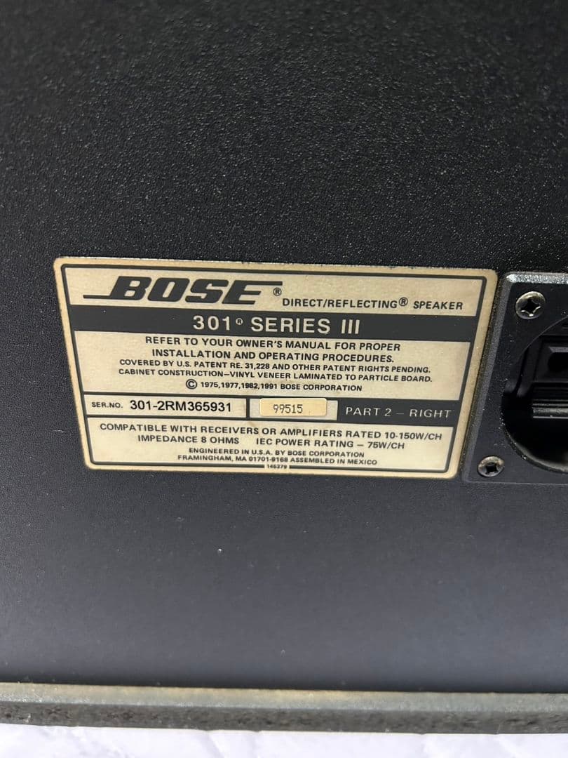 BOSE 301 Series III スピーカー ペア