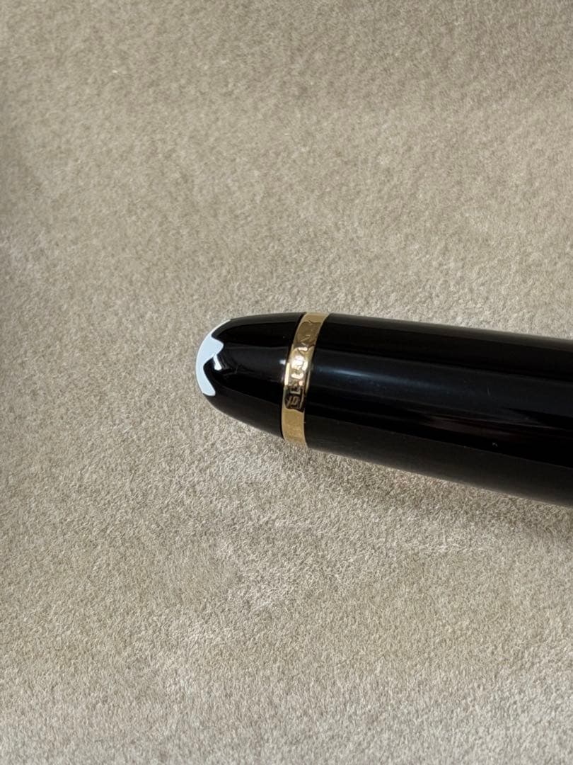新品未使用　144 エボナイト芯　バイカラー　全金　14K 備品付　万年筆　F