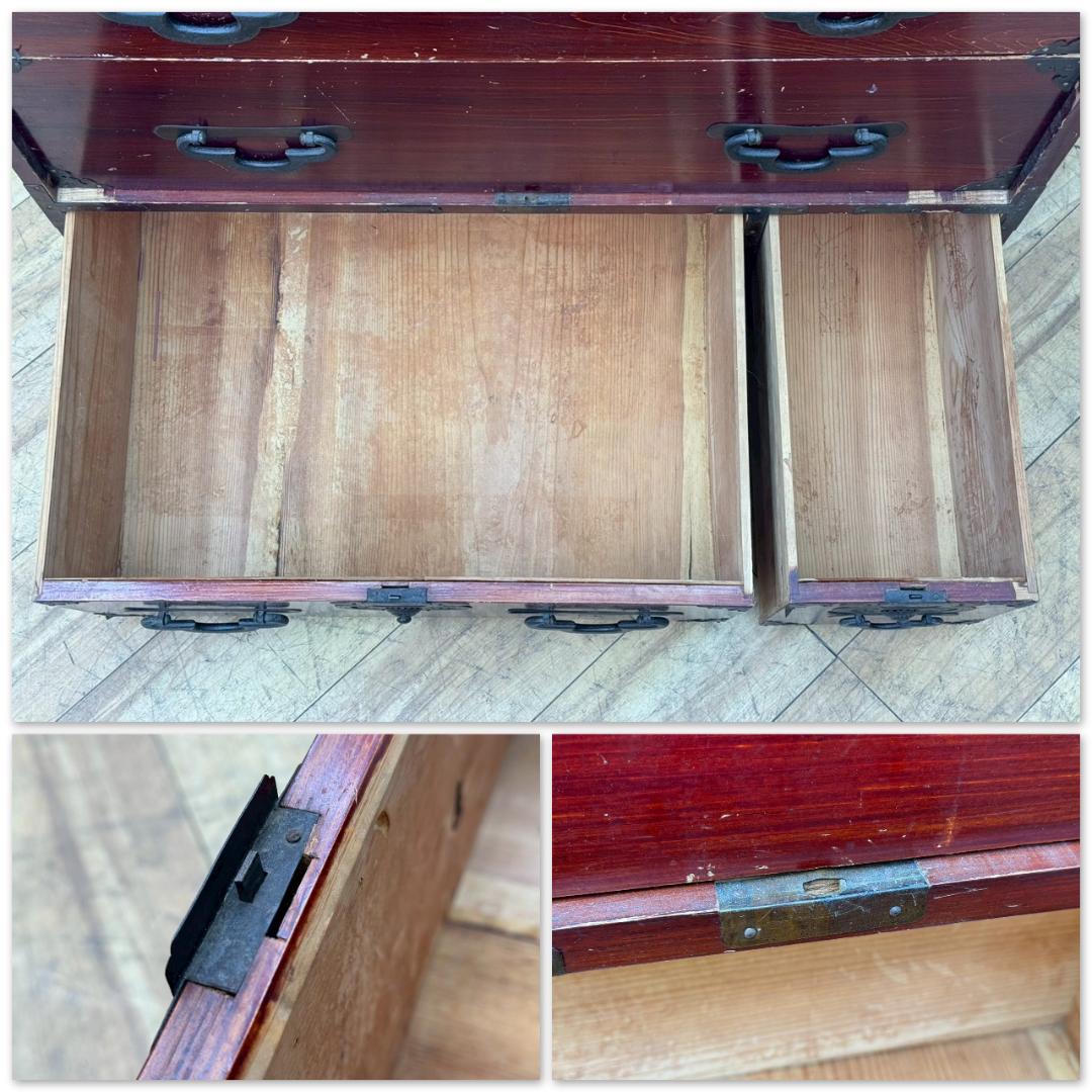 T1603☆和箪笥　時代箪笥　和家具　整理箪笥　古家具　アンティーク　民芸家具