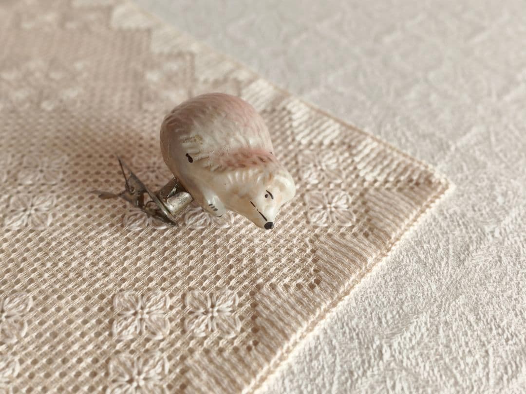 * vintage ornament ❀ キュートな ハリネズミさんオーナメント