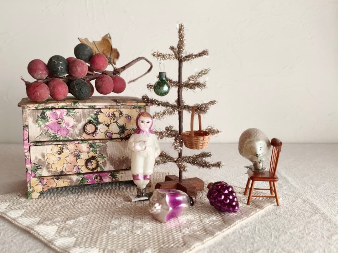 * vintage ornament ❀ キュートな ハリネズミさんオーナメント
