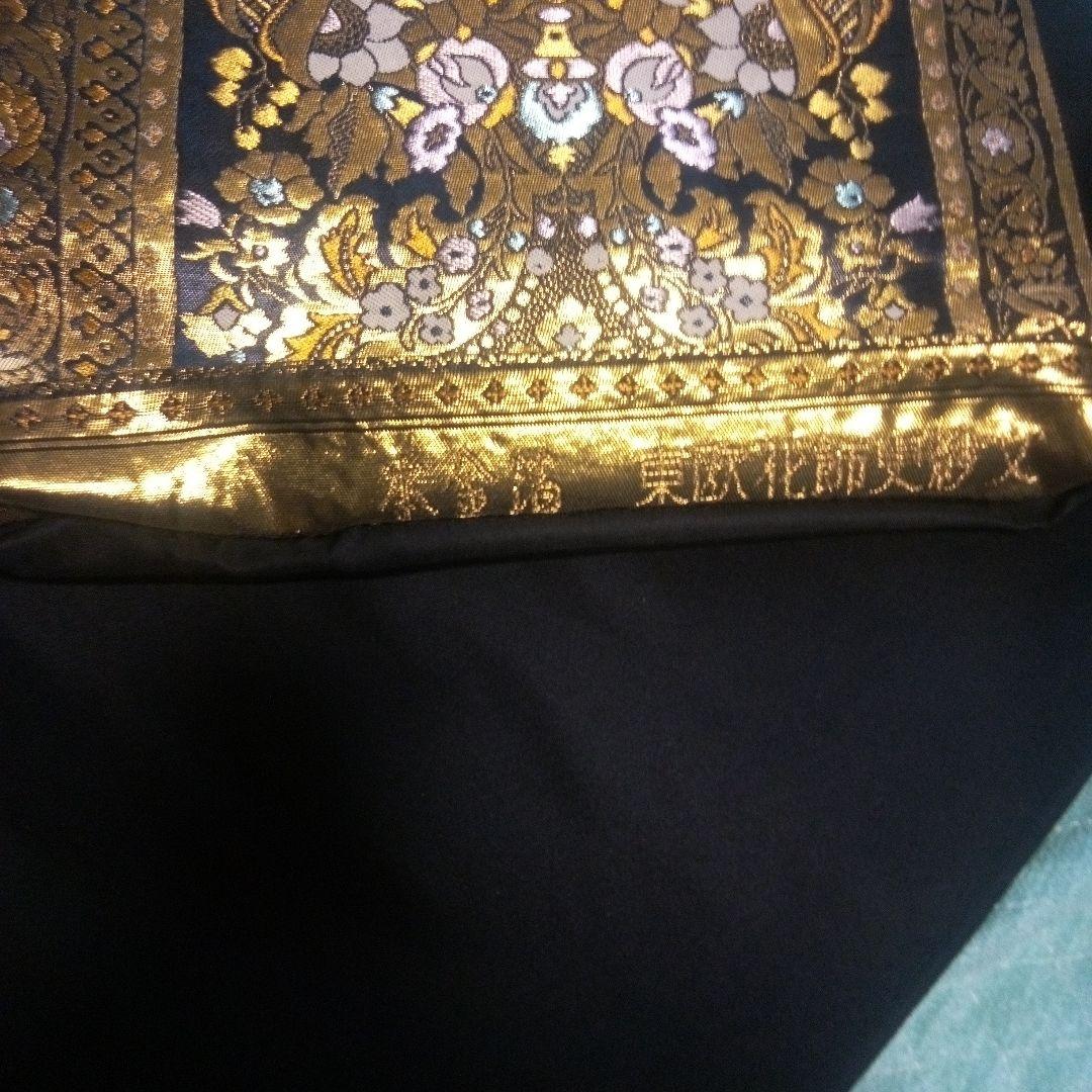 本金箔と東欧花飾更紗文帯(新品)
