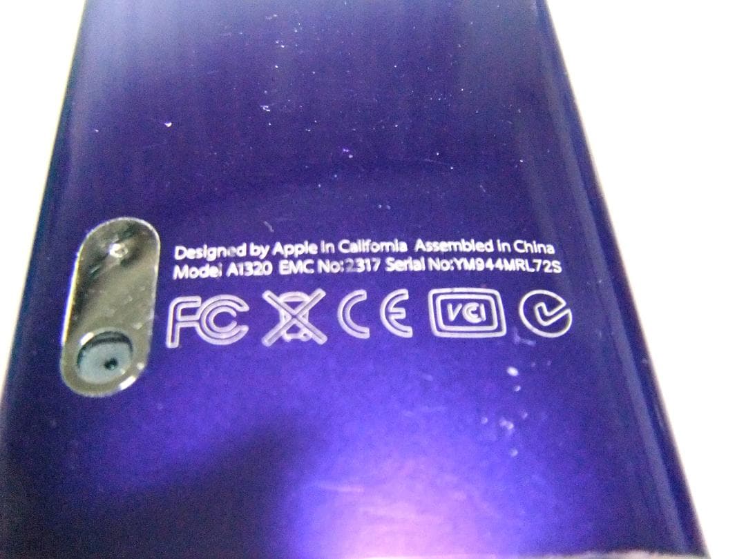 新品バッテリー交換　iPod nano 第五世代 16GB パープル