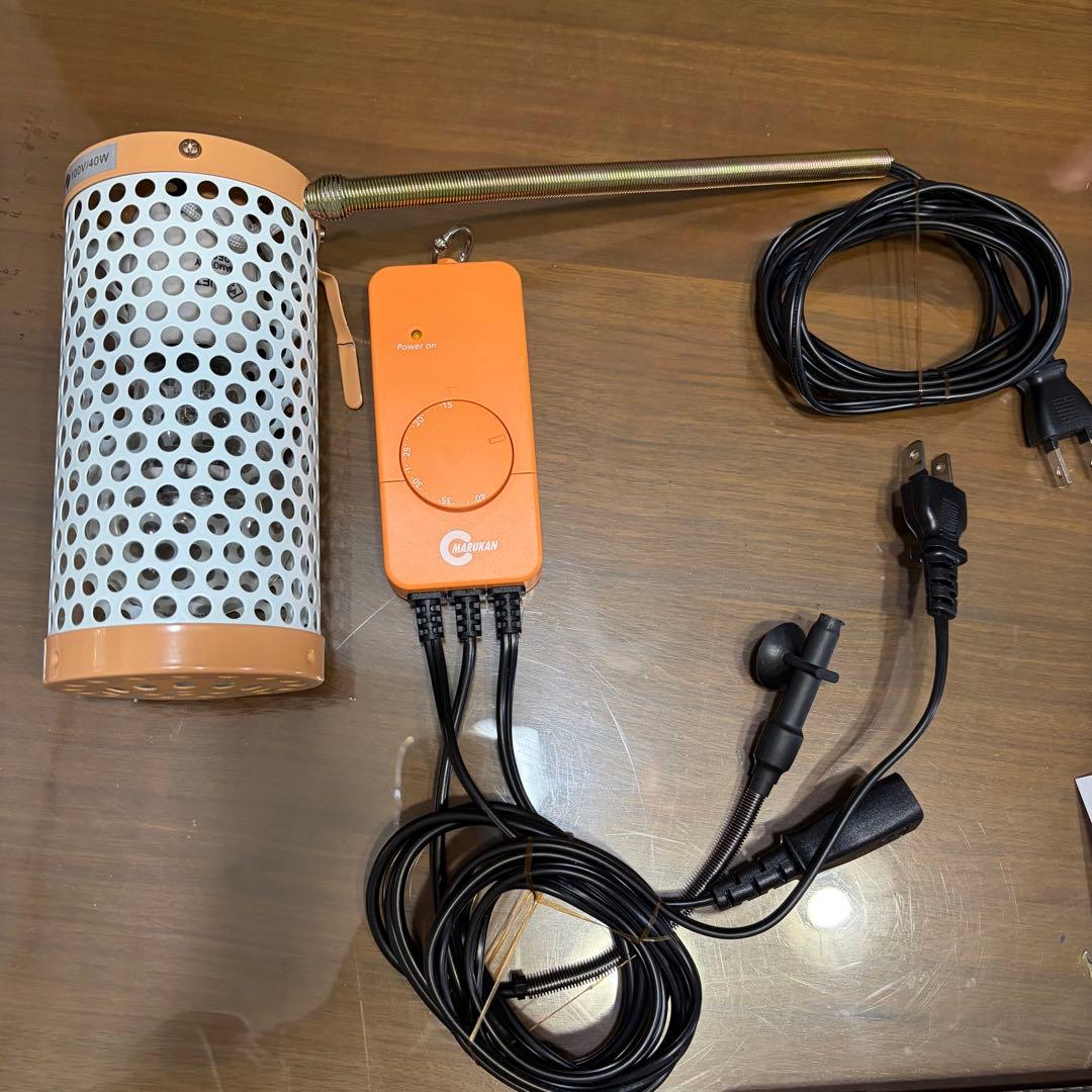 保温球＆サーモセット　保温電球４０Ｗカバー付き＋ミニマルサーモ