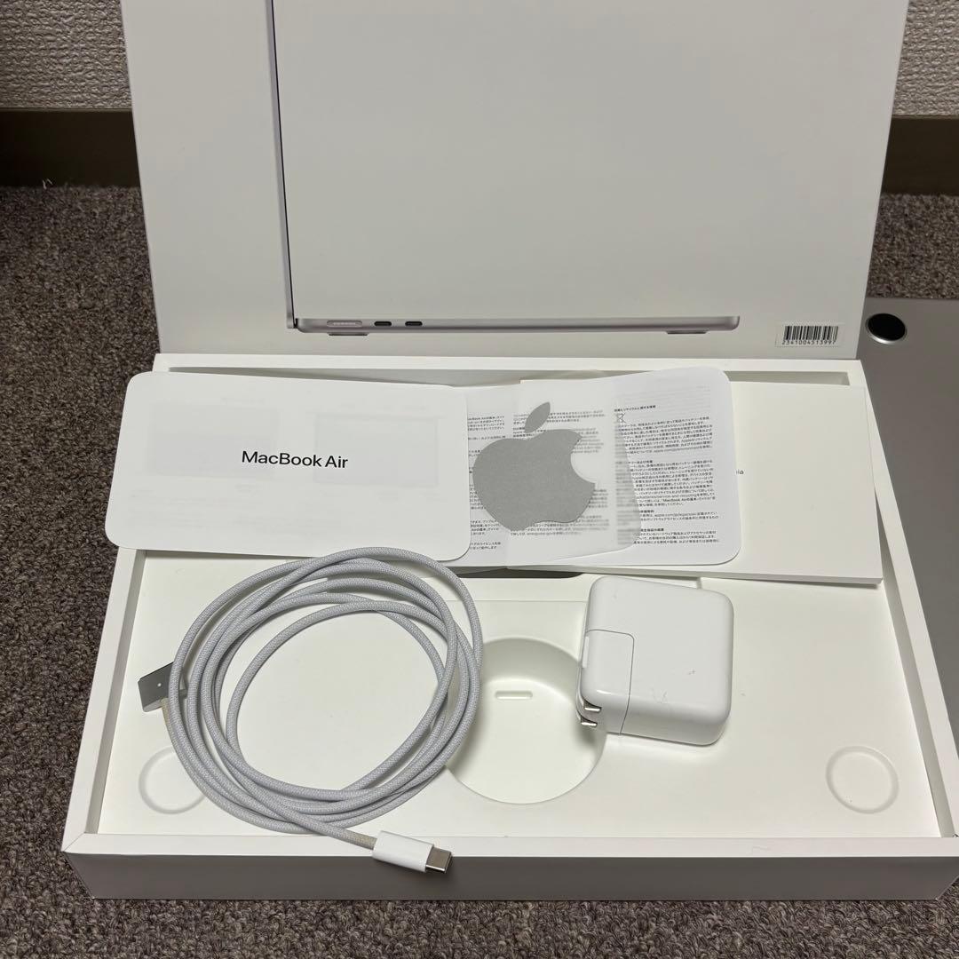 MacBook Air M2 8G 256G シルバー BT96% 箱 付属品有