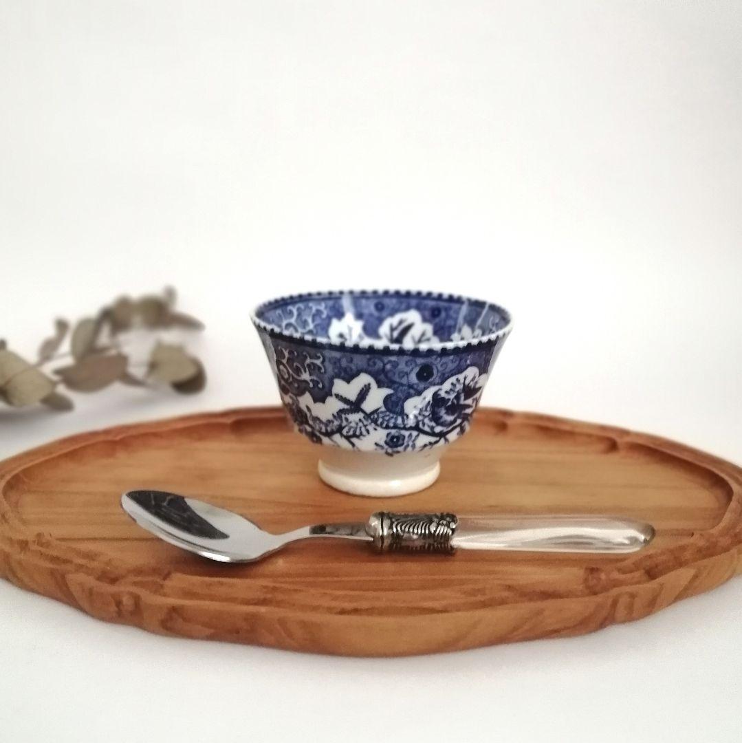 阿蘭陀焼 デルフト ペトルス・レグー窯 銅版転写 小鉢 煎茶碗 アンティーク
