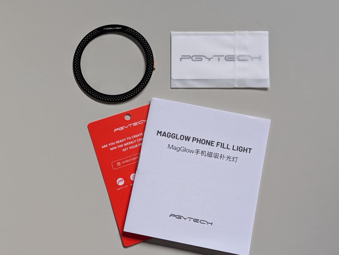 PGYTECH MagCam 2 スマートフォン グリップ + リングライト