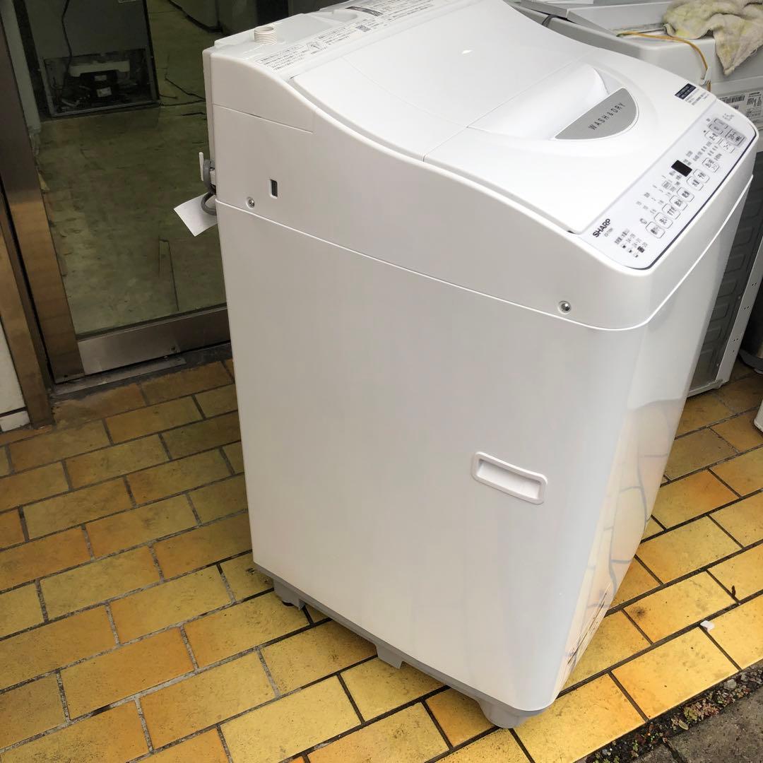 SHARP 縦型洗濯機 6.5kg ホワイト2024年製