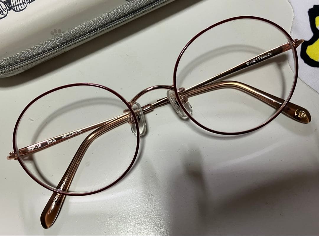 メガネ 超薄型レンズ付一式 眼鏡市場× PEANUTS スヌーピー