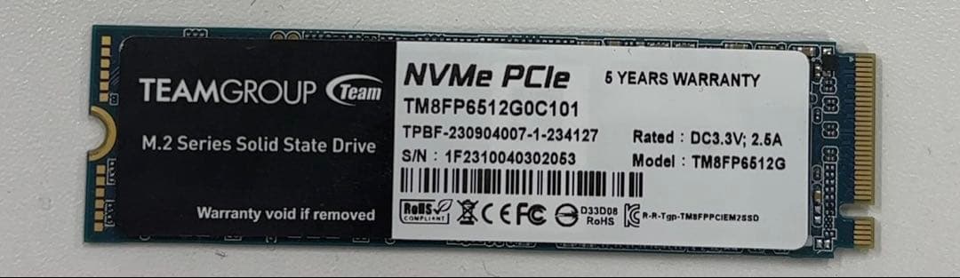 TEAMGROUP TM8FP6512G 512GB SSD その2