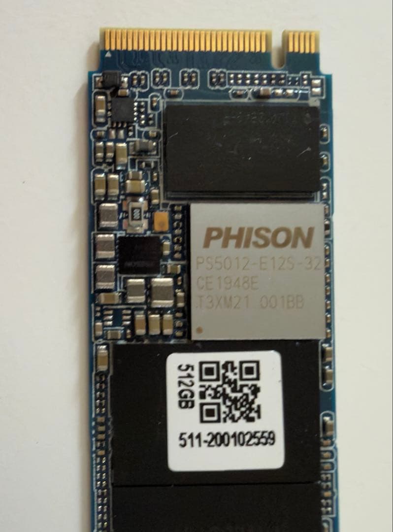 内蔵型SSD PHISON PS5012-E12S 512GB SSD