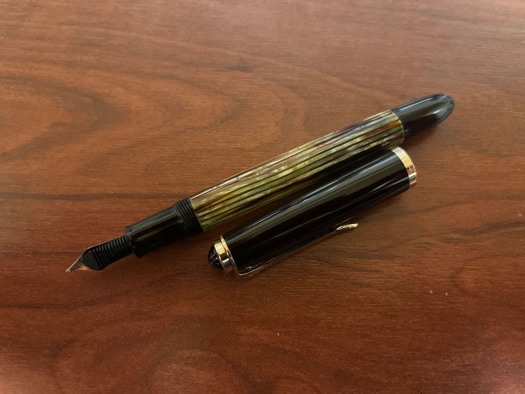 Pelikan 400NN Original M 茶縞 14K 585