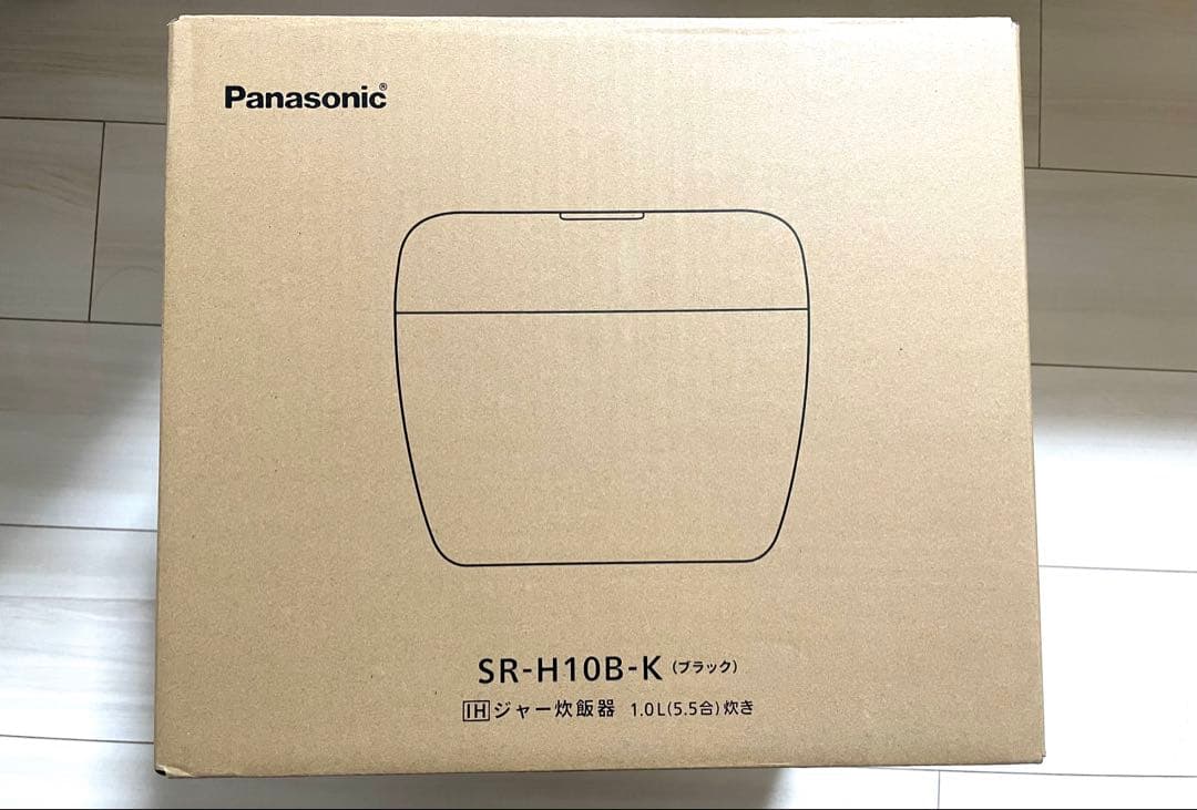 【新品未使用】Panasonic 炊飯器 SR-H10B-K(ブラック)