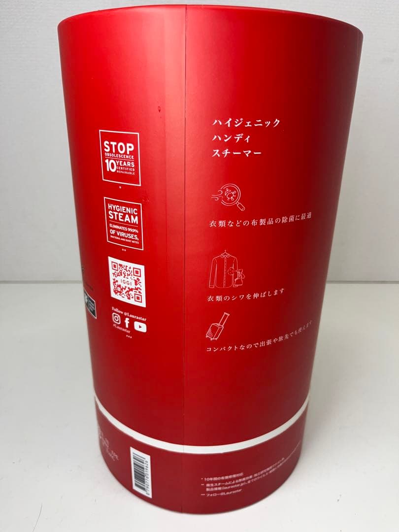 ローラスター 加圧式除菌脱臭スチーマー IGGI REDレッド　除菌　脱臭