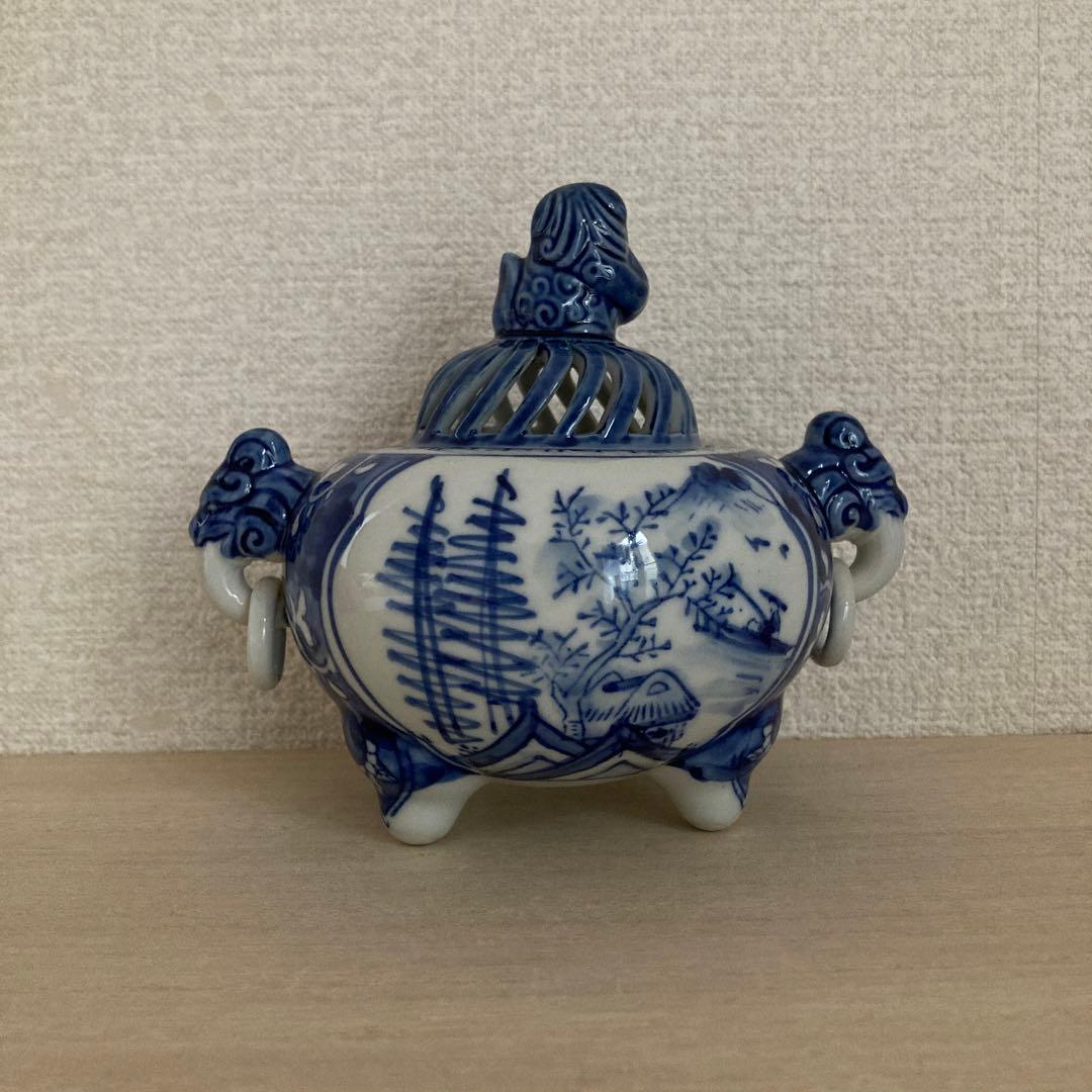 香炉　九谷焼　旭山窯