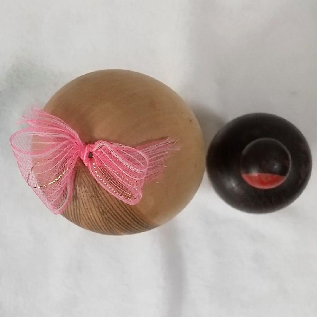 創作こけし　高見沢一夫　青木蓼華　ひな菊　エンジ　梅　　宮下はじめ