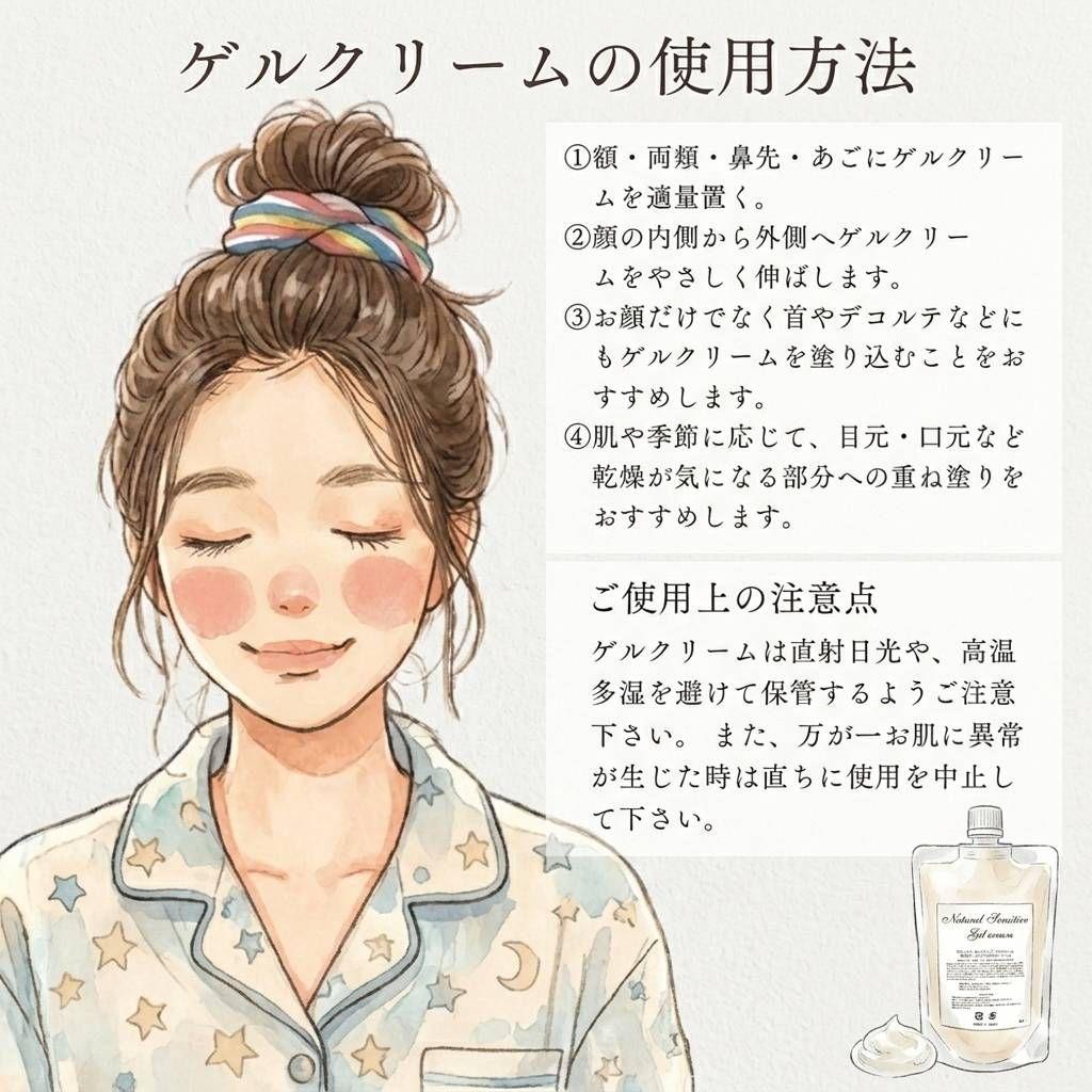 敏感肌 ・乾燥肌 ・オールインワンゲルクリーム　大容量　ジェル　無添加　全身保湿