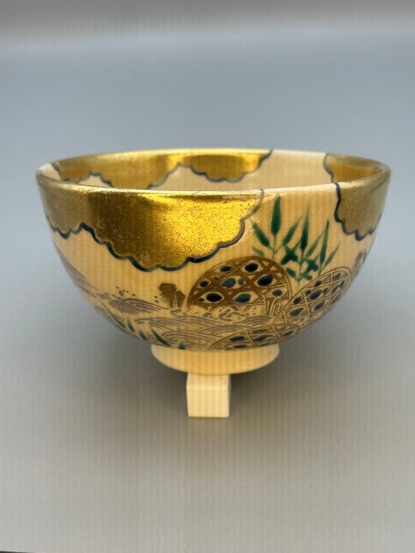 茶道具茶碗　久世久宝　せせらぎ絵