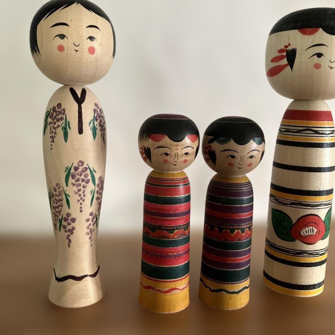 こけし　佐藤英之　4体セット