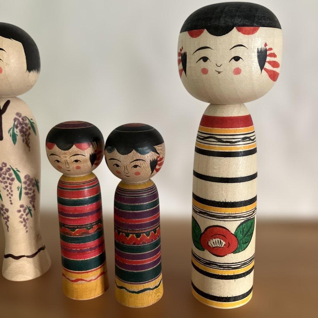 こけし　佐藤英之　4体セット