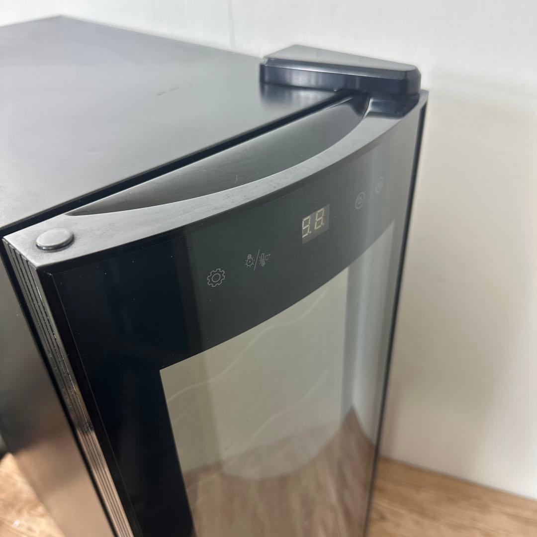 WIEワインクーラーワインセラー 12本収納デジタル温度表示 ガラス扉