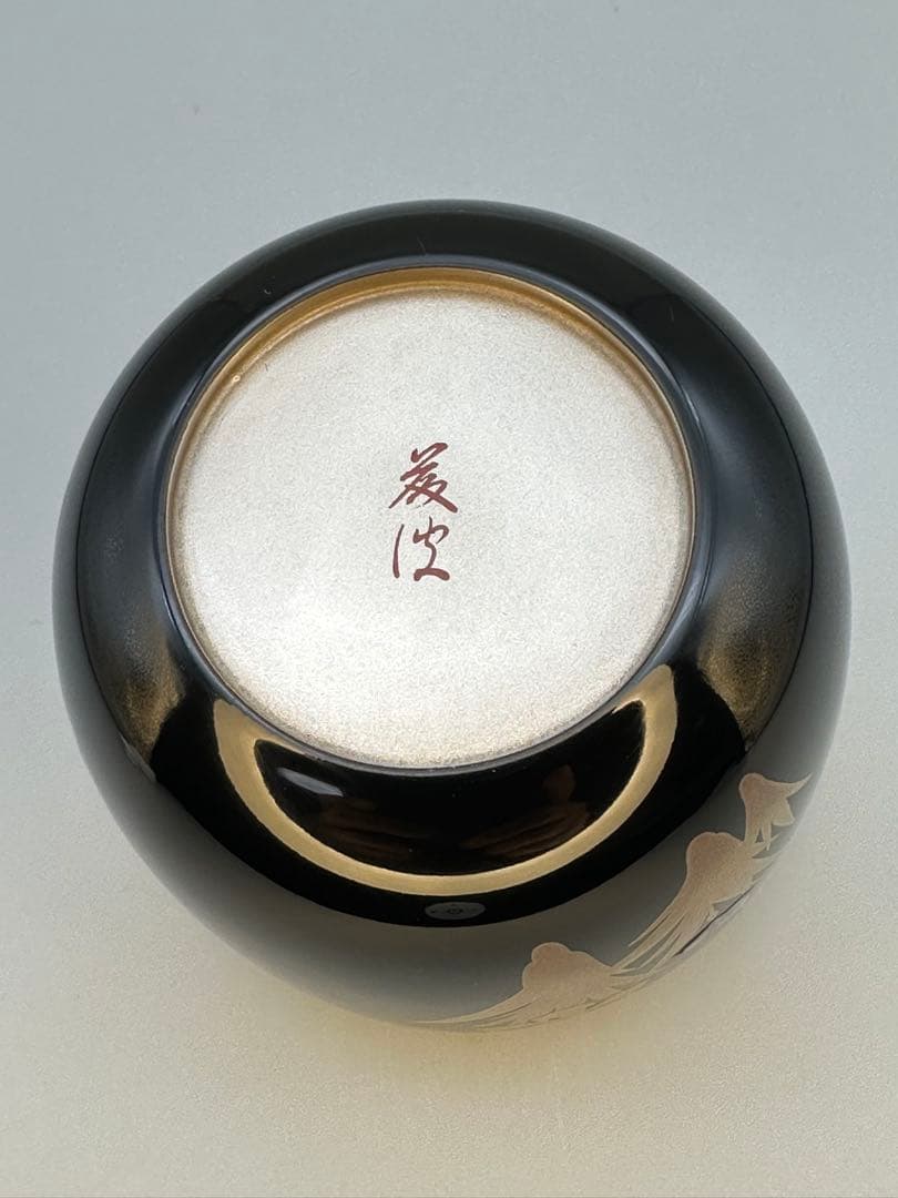 茶道具　棗　鈴谷藤波　菖蒲蒔絵