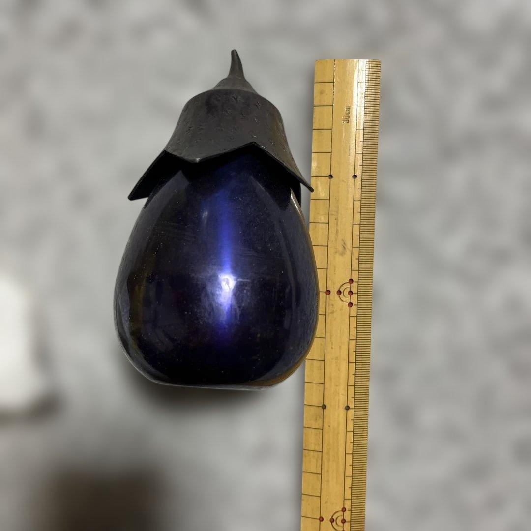 茄子形　茶筒　銅器製茶道具