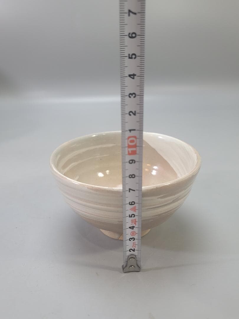 茶道具 朝日焼 刷毛目 数茶碗 共箱 美品 十客 DT785