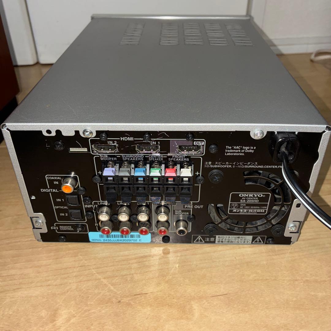 スピーカーセットONKYO SA-205HD AVセンター AVアンプ