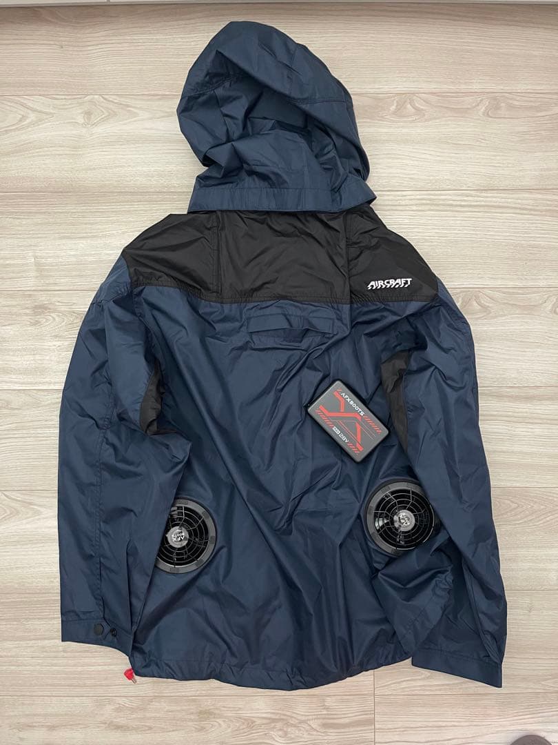 BURTLE EST2011 空調服 ネイビー バッテリー付きファン付き