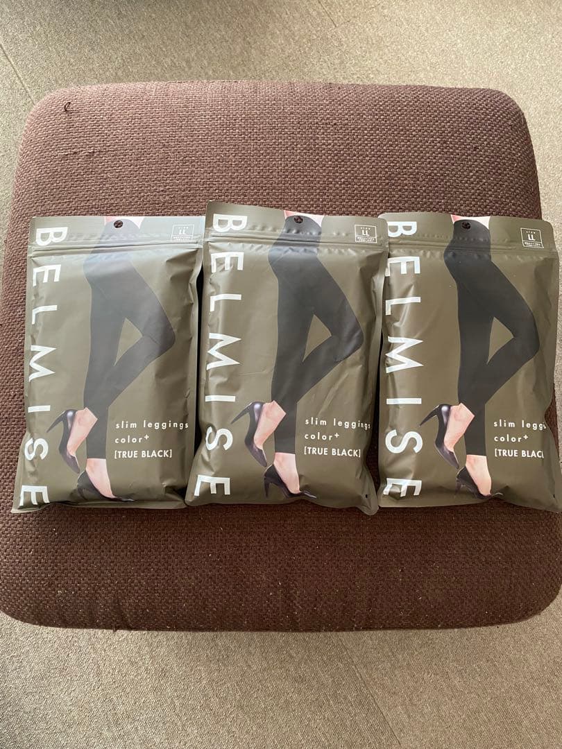BELMISE スリムレギンス TRUE BLACK LLサイズ